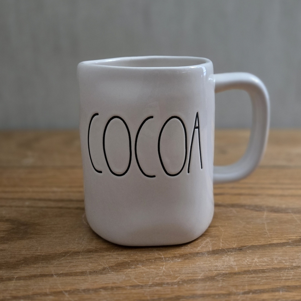 Rae Dunn White COCOA Mug